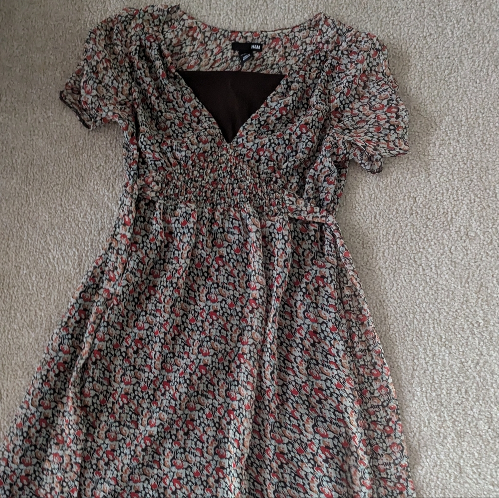 Floral V-Neck Dress